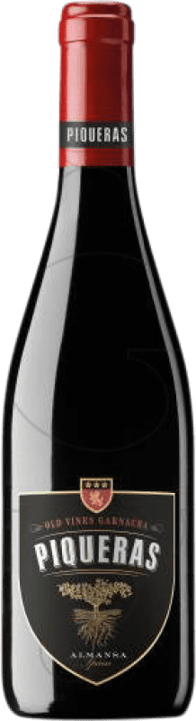 8,95 € Free Shipping | Red wine Piqueras Aged D.O. Almansa Castilla la Mancha Spain Grenache Tintorera Bottle 75 cl