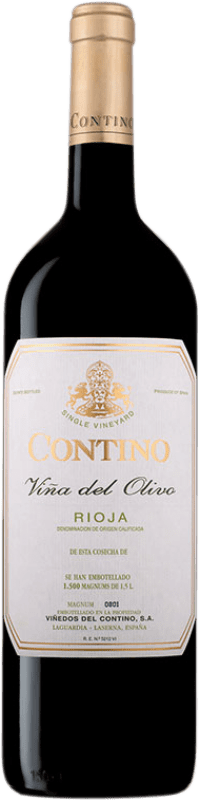 255,95 € Kostenloser Versand | Rotwein Viñedos del Contino Viña del Olivo D.O.Ca. Rioja La Rioja Spanien Tempranillo, Graciano Magnumflasche 1,5 L