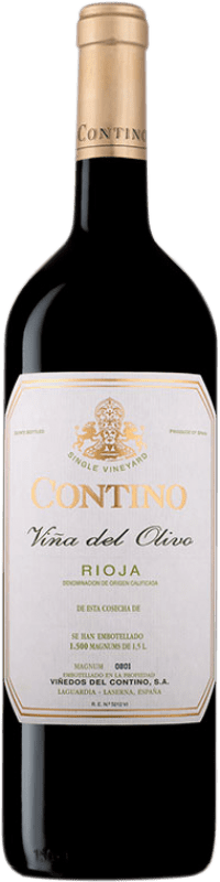193,95 € Envio grátis | Vinho tinto Viñedos del Contino Viña del Olivo D.O.Ca. Rioja La Rioja Espanha Tempranillo, Graciano Garrafa Magnum 1,5 L