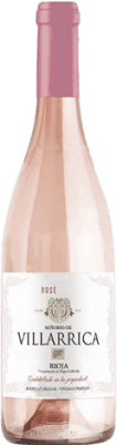 5,95 € 送料無料 | ロゼワイン Señorío de Villarrica Rosado 若い D.O.Ca. Rioja ラ・リオハ スペイン Tempranillo, Grenache, Macabeo ボトル 75 cl
