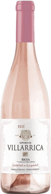 5,95 € Envio grátis | Vinho rosé Señorío de Villarrica Rosado Jovem D.O.Ca. Rioja La Rioja Espanha Tempranillo, Grenache, Macabeo Garrafa 75 cl