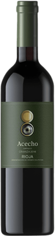 10,95 € Envoi gratuit | Vin rouge Acecho Crianza D.O.Ca. Rioja La Rioja Espagne Bouteille 75 cl