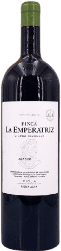 39,95 € Envio grátis | Vinho branco Hernáiz Finca La Emperatriz Viñedo Singular Blanco D.O.Ca. Rioja La Rioja Espanha Macabeo Garrafa Magnum 1,5 L