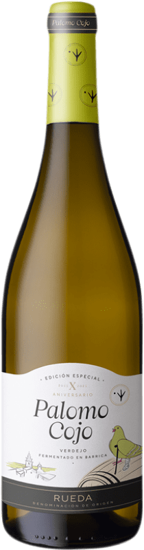 14,95 € Spedizione Gratuita | Vino bianco Palomo Cojo Fermentado en Barrica D.O. Rueda Castilla y León Spagna Verdejo Bottiglia 75 cl