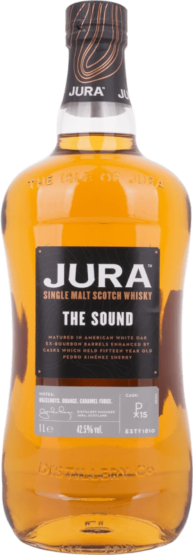 59,95 € Envio grátis | Whisky Single Malt Isle of Jura The Sound Highlands Reino Unido Garrafa 1 L