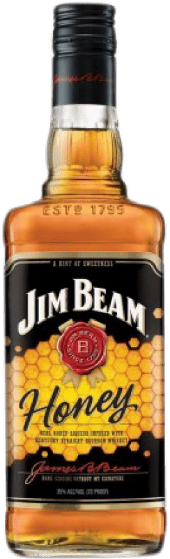 22,95 € Бесплатная доставка | Виски Бурбон Jim Beam Honey Соединенные Штаты бутылка 1 L