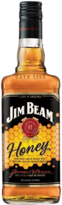 24,95 € Envío gratis | Whisky Bourbon Jim Beam Estados Unidos 1 L Honey — Miel