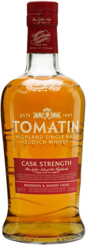 68,95 € 免费送货 | 威士忌单一麦芽威士忌 Tomatin Cask Strength 高地 英国 瓶子 70 cl