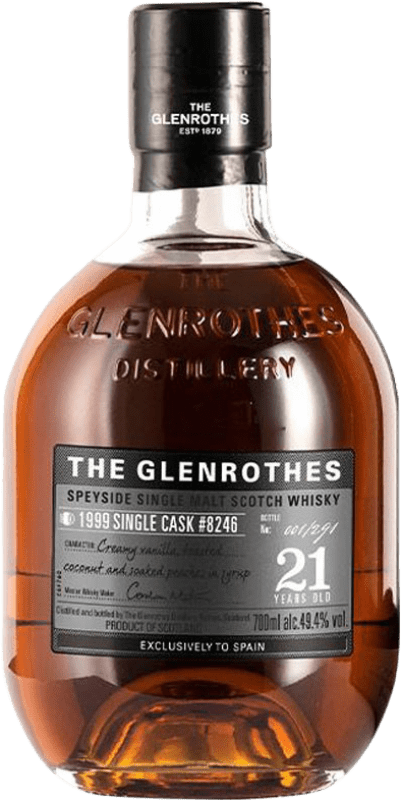 435,95 € 免费送货 | 威士忌单一麦芽威士忌 Glenrothes 斯佩塞 英国 21 岁 瓶子 70 cl