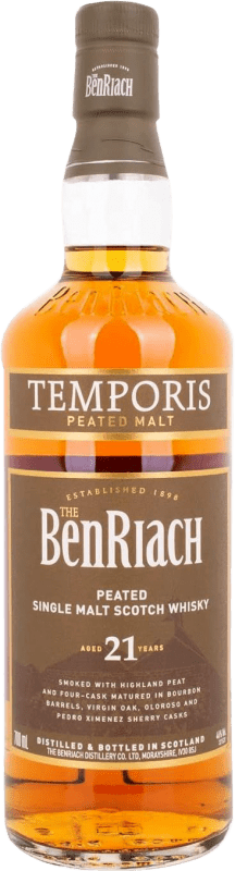 214,95 € Envoi gratuit | Whisky Single Malt The Benriach Peated Speyside Royaume-Uni 21 Ans Bouteille 70 cl
