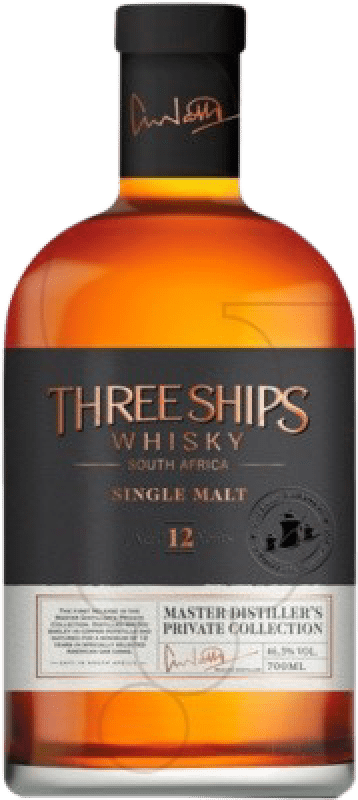 49,95 € Free Shipping | Whisky Single Malt Three Ships South Africa 12 Years Bottle 70 cl