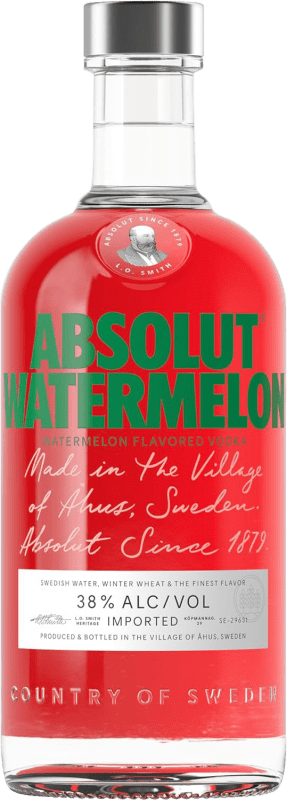 25,95 € Envío gratis | Vodka Absolut Suecia 70 cl Watermelon — Sandía