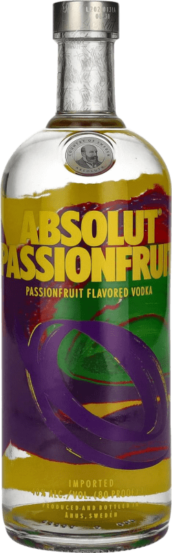 21,95 € 免费送货 | 伏特加 Absolut Passion Fruit 瑞典 瓶子 1 L