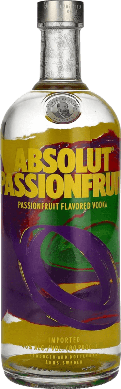 23,95 € Free Shipping | Vodka Absolut Passion Fruit Sweden Bottle 1 L