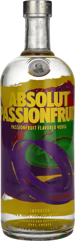 23,95 € Spedizione Gratuita | Vodka Absolut Svezia 1 L Passion Fruit — Frutto della Passione