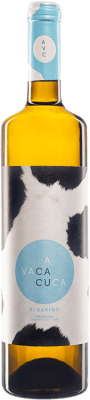 11,95 € 免费送货 | 白酒 From Galicia A Vaca Cuca D.O. Rías Baixas 加利西亚 西班牙 Albariño 瓶子 75 cl