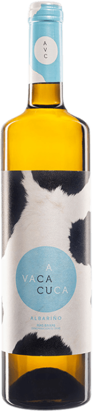 11,95 € Envío gratis | Vino blanco From Galicia A Vaca Cuca D.O. Rías Baixas Galicia España Albariño Botella 75 cl