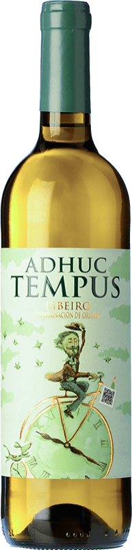 8,95 € Spedizione Gratuita | Vino bianco Adhuc Tempus D.O. Ribeiro Galizia Spagna Torrontés, Palomino Fino, Treixadura Bottiglia 75 cl