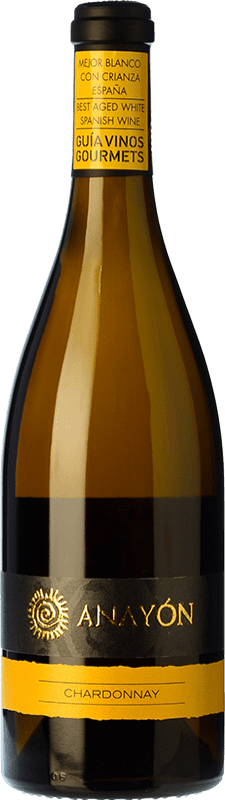 12,95 € Envio grátis | Vinho Branco Grandes Vinos Anayón D.O. Cariñena Aragão Espanha Chardonnay 75 cl