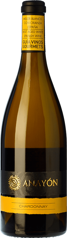 12,95 € Spedizione Gratuita | Vino bianco Grandes Vinos Anayón D.O. Cariñena Aragona Spagna Chardonnay Bottiglia 75 cl