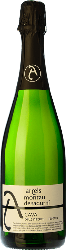 10,95 € 送料無料 | 白スパークリングワイン Montau de Sadurní Arrels ブルットの自然 予約 D.O. Cava カタロニア スペイン Macabeo, Xarel·lo, Parellada ボトル 75 cl