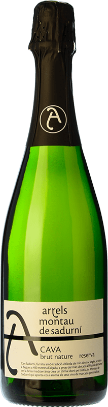 10,95 € Envoi gratuit | Vin Mousseux Blanc Montau de Sadurní Arrels Brut Nature Réserve D.O. Cava Catalogne Espagne Macabeo — Macabeu, Xarel·lo, Parellada 75 cl