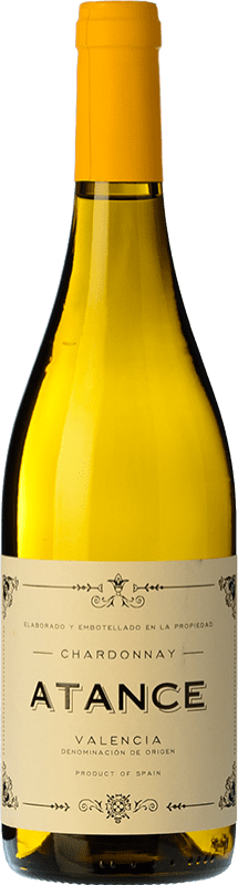 7,95 € Envio grátis | Vinho Branco Risky Grapes Atance D.O. Valencia Comunidade Valenciana Espanha Chardonnay 75 cl