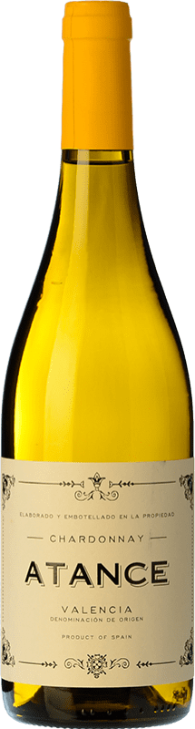 8,95 € Envio grátis | Vinho branco Risky Grapes Atance D.O. Valencia Comunidade Valenciana Espanha Chardonnay Garrafa 75 cl