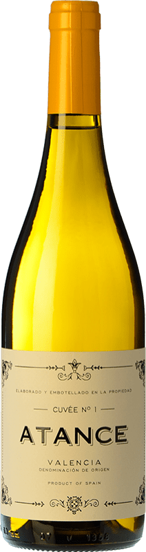 6,95 € Spedizione Gratuita | Vino bianco Risky Grapes Atance Cuvée Nº 1 D.O. Valencia Comunità Valenciana Spagna Malvasía, Merseguera Bottiglia 75 cl