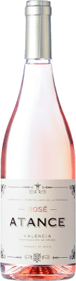 10,95 € Kostenloser Versand | Rosé-Wein Risky Grapes Atance Rosé Jung D.O. Valencia Valencianische Gemeinschaft Spanien Grenache, Bobal Flasche 75 cl