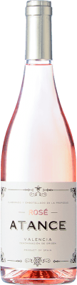 13,95 € Бесплатная доставка | Розовое вино Risky Grapes Atance Rosé — Розе молодое D.O. Valencia Сообщество Валенсии Испания Garnacha — Гренаш, Bobal — Бобаль 75 cl