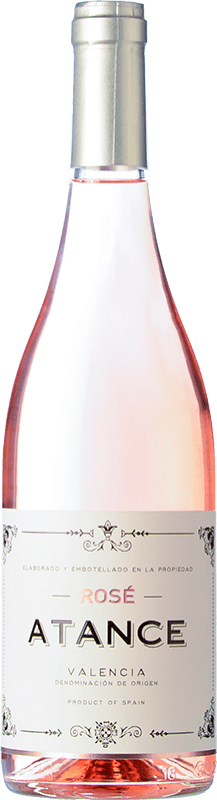 10,95 € Spedizione Gratuita | Vino rosato Risky Grapes Atance Rosé Giovane D.O. Valencia Comunità Valenciana Spagna Grenache, Bobal Bottiglia 75 cl