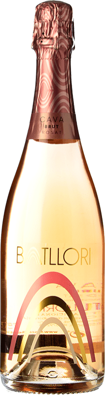 12,95 € Kostenloser Versand | Rosé Sekt Finca Batllori Rosat Brut D.O. Cava Katalonien Spanien Spätburgunder Flasche 75 cl