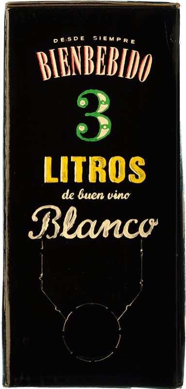 13,95 € Kostenloser Versand | Weißwein Democratic Bienbebido Blanco Pescado Spanien Viura Bag in Box 3 L