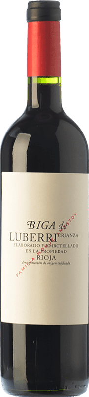 17,95 € Kostenloser Versand | Rotwein Luberri Biga Crianza — Kurze Fassreifung D.O.Ca. Rioja La Rioja Spanien Tempranillo Magnumflasche 1,5 L