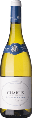 31,95 € Бесплатная доставка | Белое вино Bovier A.O.C. Chablis Бургундия Франция Chardonnay — Шардоне 75 cl