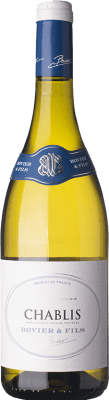 29,95 € Spedizione Gratuita | Vino bianco Bovier A.O.C. Chablis Borgogna Francia Chardonnay Bottiglia 75 cl