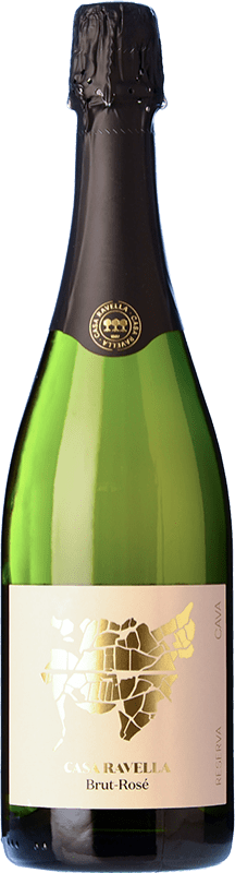 16,95 € 免费送货 | 玫瑰气泡酒 Casa Ravella Casa Ravella Rosé 香槟 预订 D.O. Cava 加泰罗尼亚 西班牙 Grenache, Xarel·lo 瓶子 75 cl