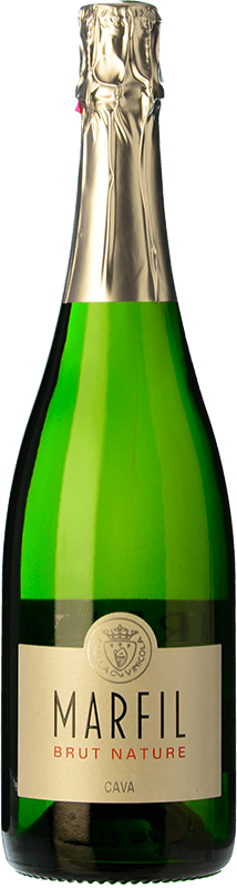 11,95 € 免费送货 | 白起泡酒 Alella Marfil Brut Nature D.O. Cava 加泰罗尼亚 西班牙 Macabeo, Xarel·lo, Parellada 瓶子 75 cl