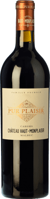 29,95 € Free Shipping | Red wine Château Haut-Monplaisir Pur Plaisir A.O.C. Cahors Piemonte France Malbec Bottle 75 cl