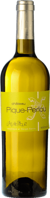 4,95 € Бесплатная доставка | Белое вино Château Pique-Perlou L'As de Pique A.O.C. Minervois Лангедок Франция Grenache White бутылка 75 cl