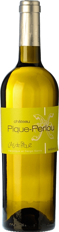 4,95 € Бесплатная доставка | Белое вино Château Pique-Perlou L'As de Pique A.O.C. Minervois Лангедок Франция Garnacha — Гренаш бутылка 75 cl