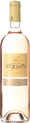 9,95 € 免费送货 | 玫瑰酒 Clos des Verdots Rosé 年轻的 A.O.C. Bergerac 法国 Merlot, Cabernet Sauvignon, Malbec 瓶子 75 cl