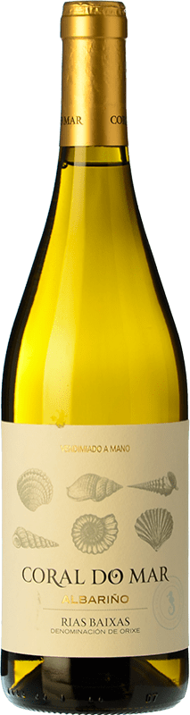 15,95 € Envoi gratuit | Vin Blanc Veiga da Princesa Coral do Mar D.O. Rías Baixas Galice Espagne Albariño — Albarinho Bouteille 75 cl