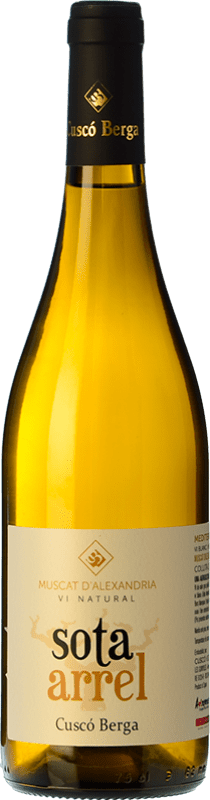 8,95 € Spedizione Gratuita | Vino bianco Cuscó Berga Sota Arrel Muscat Spagna Moscato d'Alessandria Bottiglia 75 cl