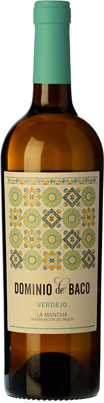 10,95 € Envio grátis | Vinho Branco Baco Dominio de Baco D.O. La Mancha Castela-Mancha Espanha Verdejo 75 cl