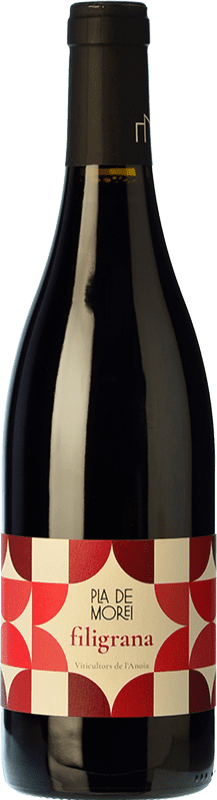 10,95 € 送料無料 | 赤ワイン Pla de Morei Filigrana D.O. Catalunya カタロニア スペイン Tempranillo — テンプラニーリョ, Merlot — メルロー 75 cl