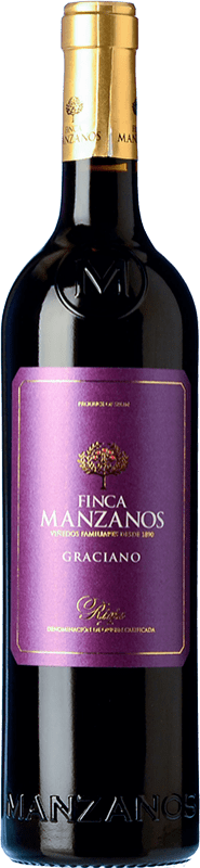 7,95 € Бесплатная доставка | Красное вино Luis Gurpegui Muga Finca Manzanos D.O.Ca. Rioja Ла-Риоха Испания Graciano — Грасиано Бутылка 75 cl
