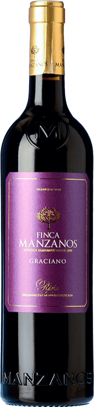 6,95 € Envío gratis | Vino tinto Luis Gurpegui Muga Finca Manzanos D.O.Ca. Rioja La Rioja España Graciano Botella 75 cl