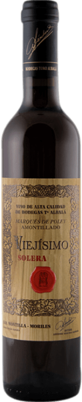 59,95 € Бесплатная доставка | Крепленое вино Toro Albalá Marqués de Poley 1922 Amontillado D.O. Montilla-Moriles Андалусия Испания Pedro Ximénez бутылка Medium 50 cl